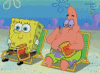 SpongBob eating popcorn.gif