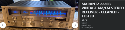 MARANTZ 2226B VINTAGE AM_FM STEREO RECEIVER - CLEANED - TESTED.png