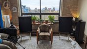ESL-63 speakers on stands.jpg