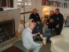 ekmanning, Zekeman, Snade and Mr. Bear Enjoying the Basement.JPG