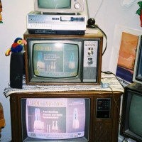 Arvin b-w, 1966 Magnavox color, 1979 RCA CTC-92