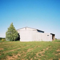 Outside of the TV barn