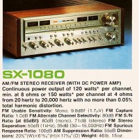 SX-1080 Receiver