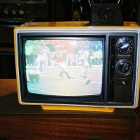 Yellow 1970's Magnavox Portable