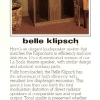 Klipsch - Belle Klipsch