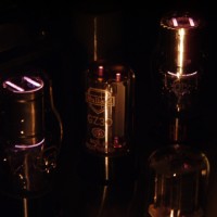 The glow of the vintage Mullard GZ30 rectifier