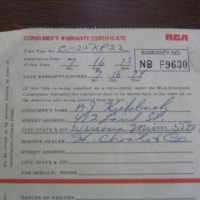 Warranty Card