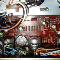 Preamp Transitors And Resistors Installed