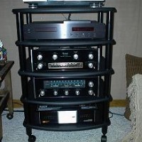Small Audio Rack in Activity Room