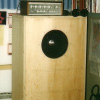 Speaker box beginning to shape up.