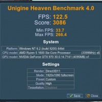 Heaven Ryzen 1600 Game Boost 32GB GTX 970