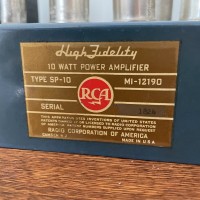 RCA SP-10 Label