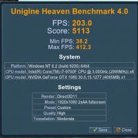 Heaven I7-9700 32GB GTX 1080 Stock @1080p