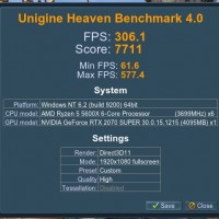 Heaven 5600X Stock 1080 32GB RTX 2070S +110 +700