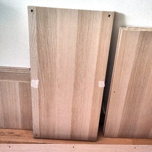 Screw hole, side panel, prep