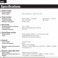 Denon DM38 Specifications