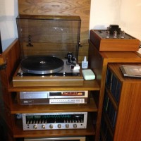 My system and Danish style cabinet
