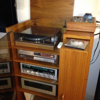 My system and Danish style cabinet