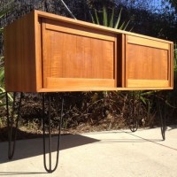 Danish style record cabinet