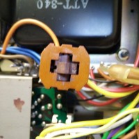 Plastic gasket back in place