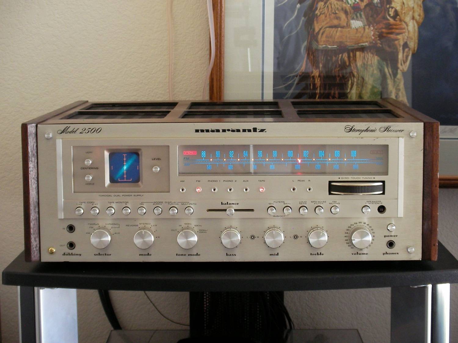1977 Marantz 2500 with WC-124 on my rack