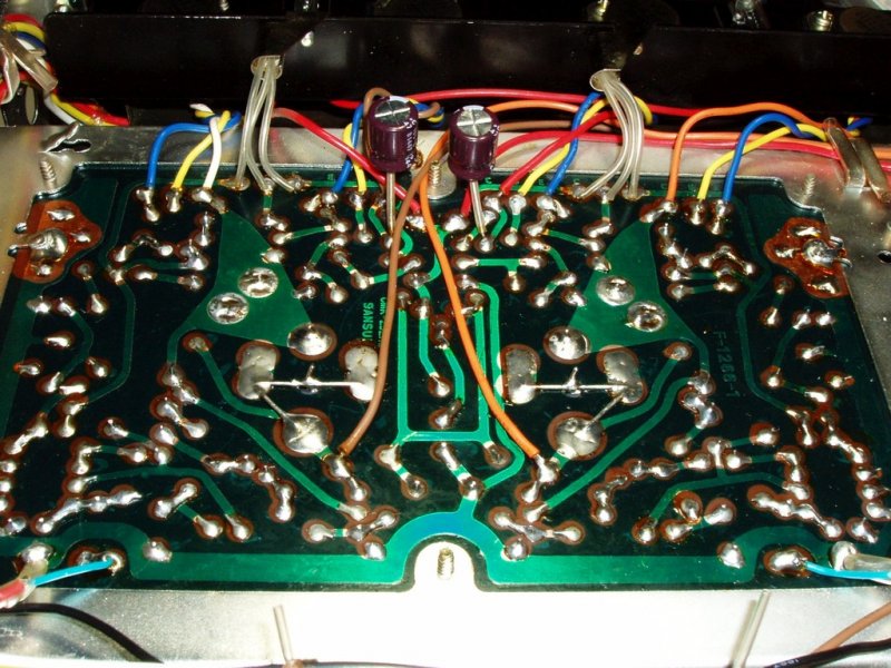 555a Main Amp Solder Side Restored