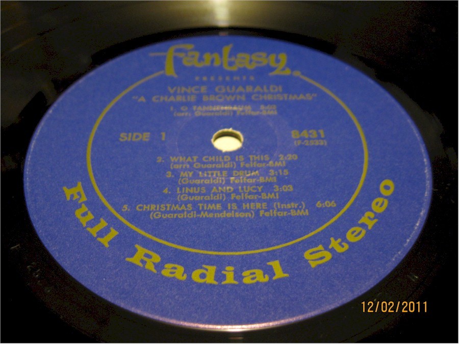 A Charlie Brown Christmas label 1
