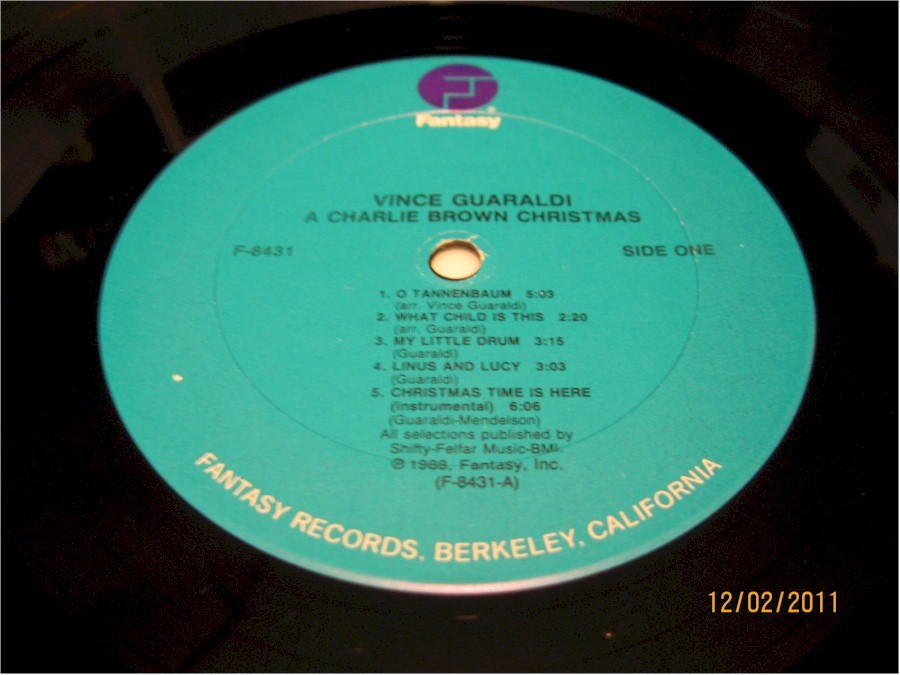 A Charlie Brown Christmas label 3