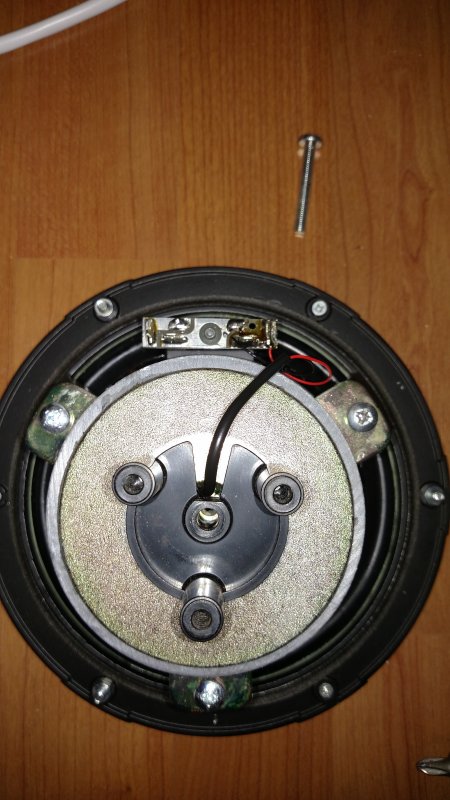 B160 woofer and NT25 Tweeter assembly from rear