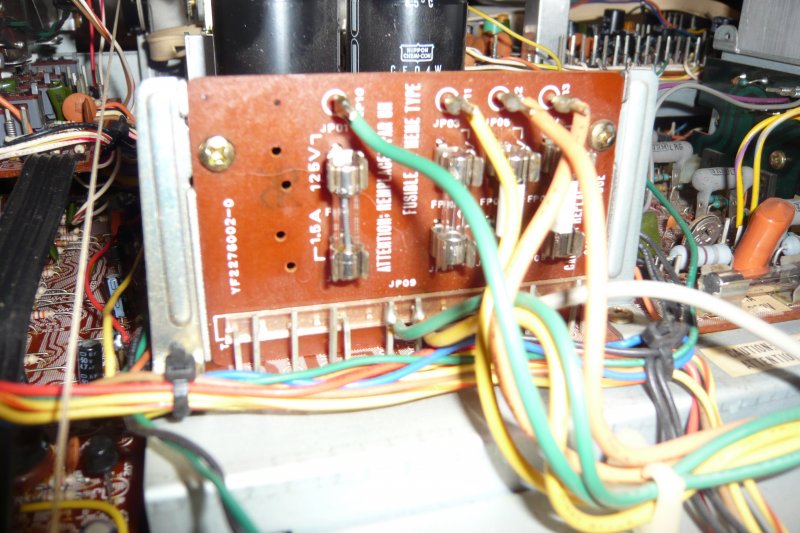 Blown fuse (far left)