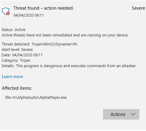 CD Virus Threat