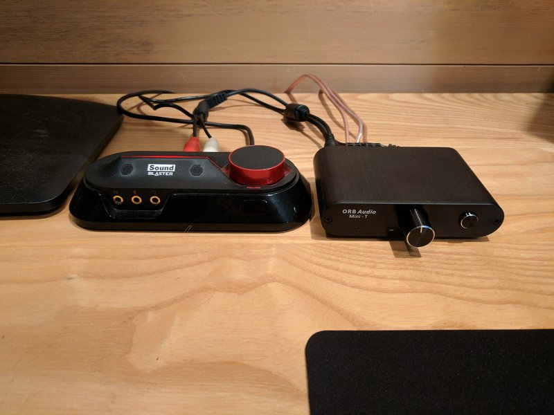 Creative sound card and ORB Audio T amp