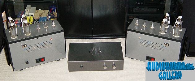 DIY grounded grid preamp and OTL amps