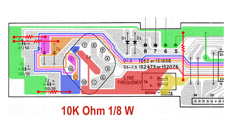 DT Resistor Locations