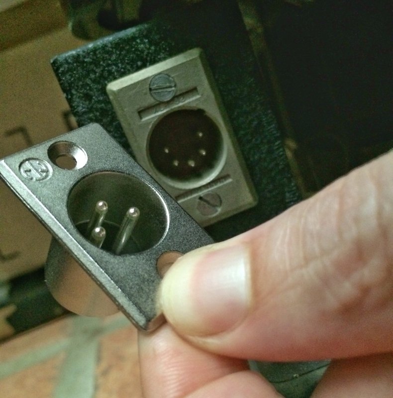 ESS Transar 5-pin to 3-pin XLR conversion
