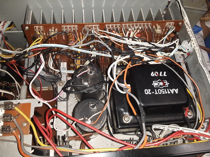 Interior - Power Supply, Amp Board, Heat Sink
