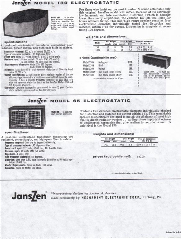 JansZen 1-30 & 65