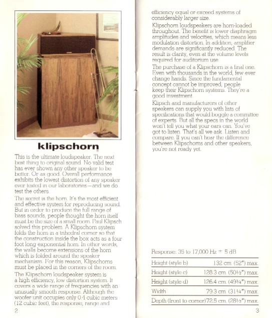 Klipsch - Klipschorn
