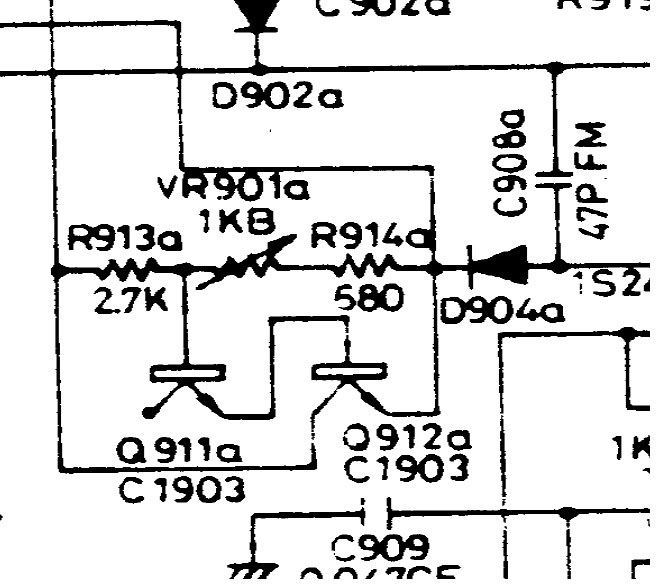 Luxman L430 Circuit Snippet