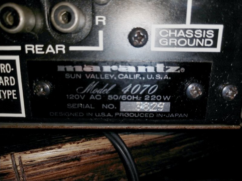 Marantz 4070 Serial