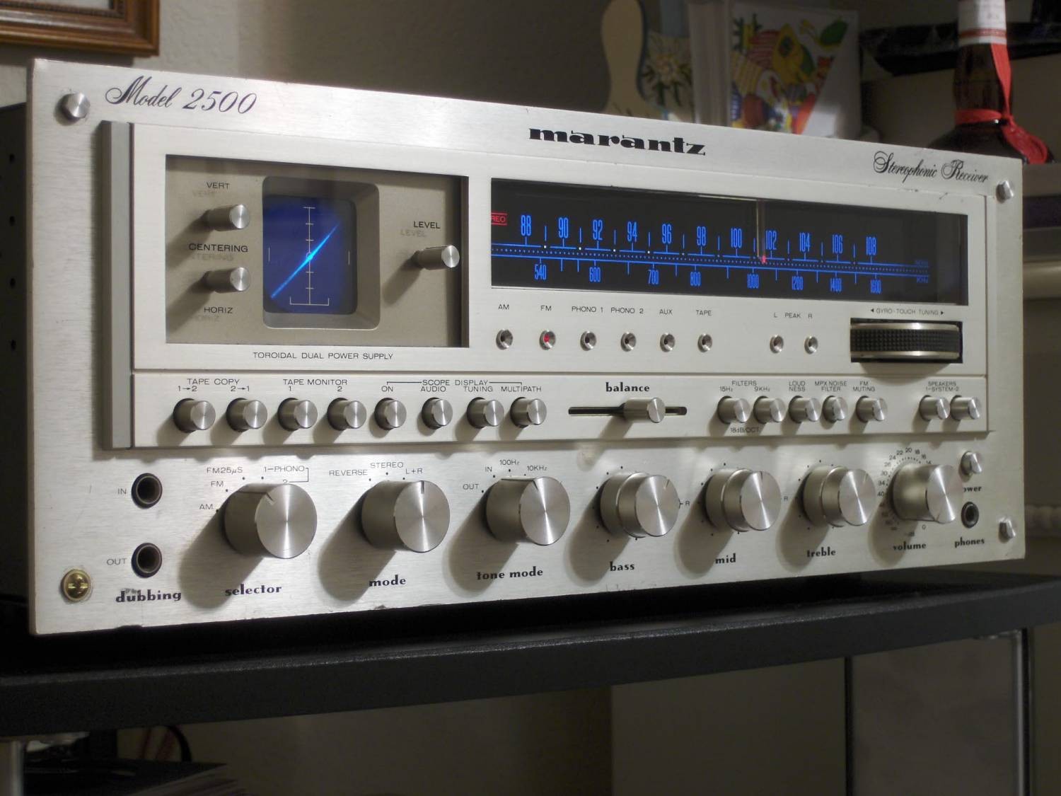 My 1977 Marantz 2500 with Black Dial Scale