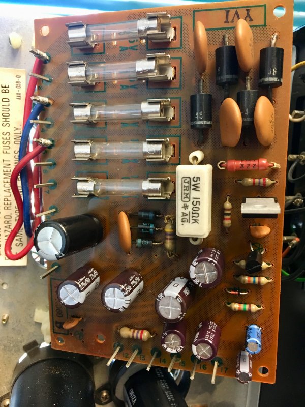 Pioneer SX-636 Power Supply recap