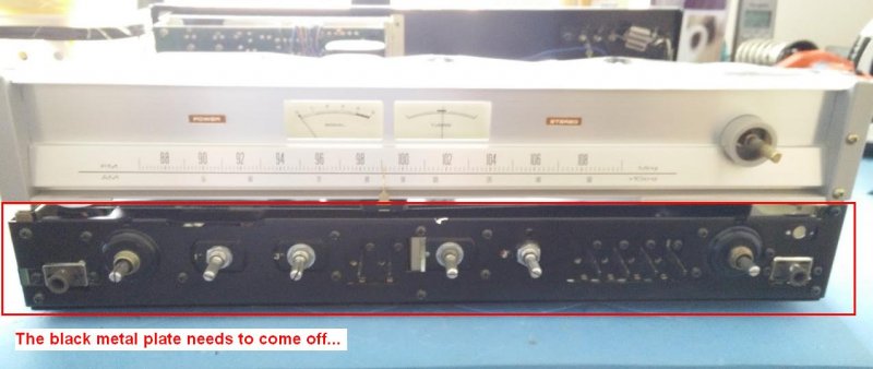 Pioneer Sx-650 faceplate off