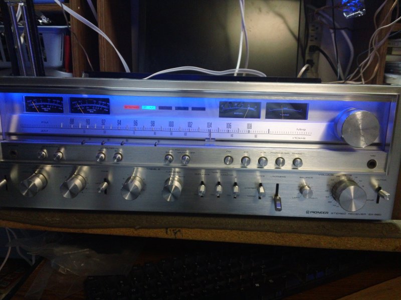 Pioneer SX-980 Blue LED