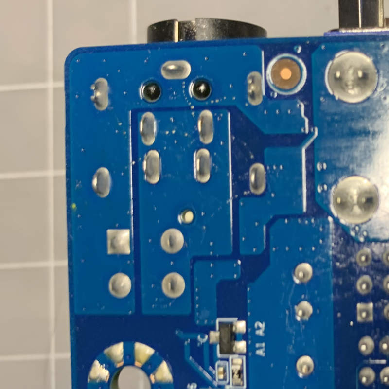 Power Corner Of Mobo Bottom