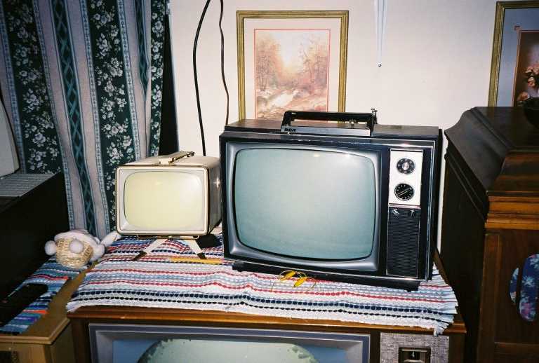 RCA 1974 b-w and 1950's 8" RCA