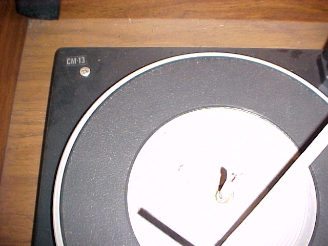 record player view with model number
