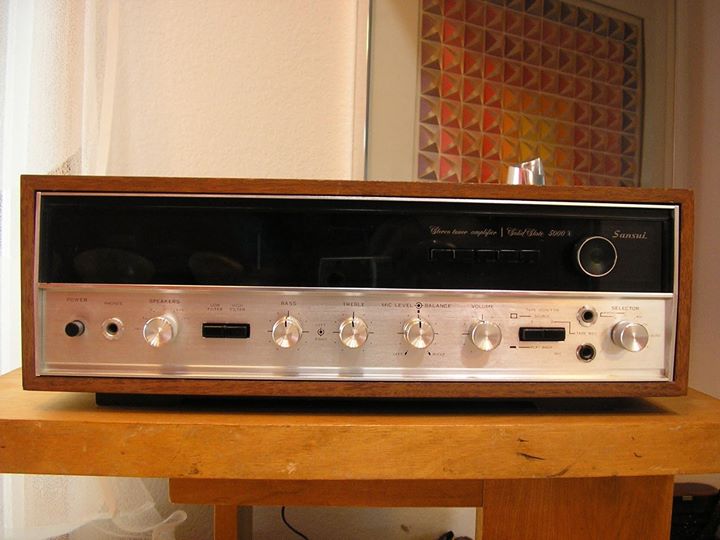 Sansui 5000x with cabinet front
