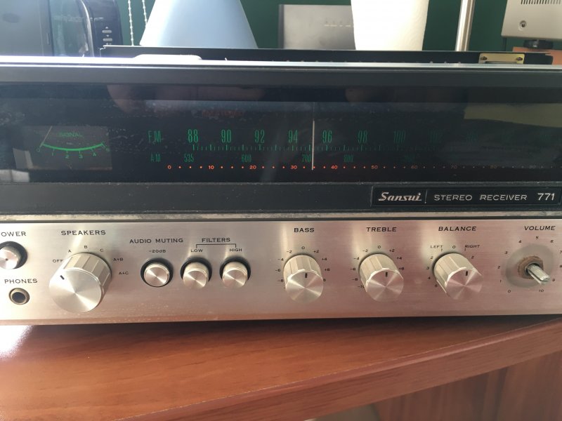 Sansui 771 Lamps Dial VU