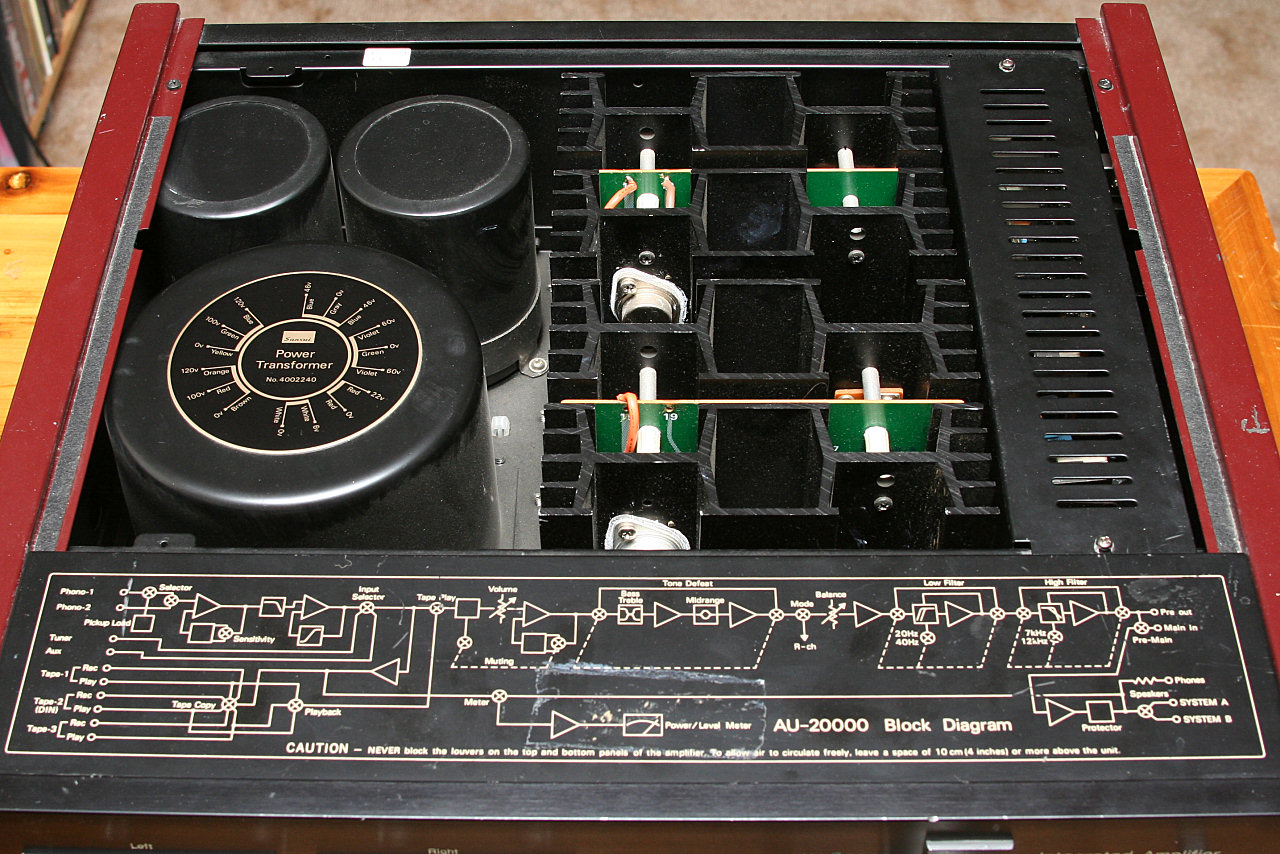 Sansui AU-20000 inside